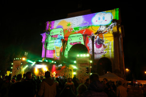 Urbane Kunst zum Sonnenuntergang: Art made with IBM Cloud