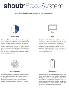shoutr.Boxx-System: Ortsrelevante Informationen via Smartphone