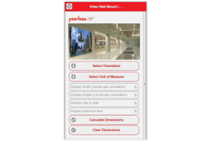 Peerless-AV-App für erleichterte Videowand-Installation