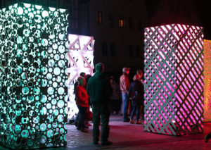 Atomic-Panels bei der 12. Langen Kunstnacht in der Leonberger Altstadt