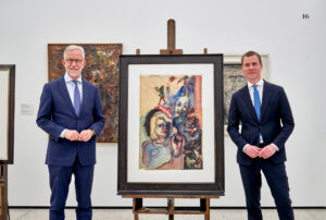Karl von Rohr und Philipp Demandt (von links, Foto: Städel Museum/Norbert Miguletz)