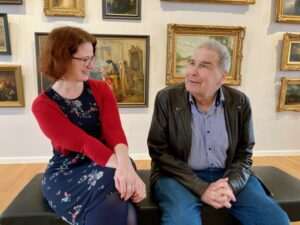 Dr. Uwe Haupenthal mit Tanja Brümmer (Foto: Museumsverbund Nordfriesland)