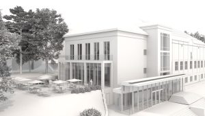 Visualisierungen der sanierten Kunsthalle (Fotos: Schmieder. Dau. Architekten. BDA)